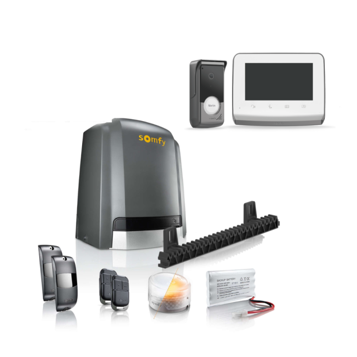 Napęd do bramy przesuwnej Slidy Moove 600 z wideodomofonem V350 Somfy