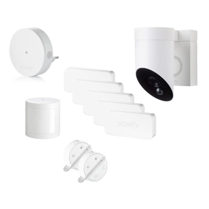 System alarmowy + Kamera zewnętrzna V2 + Akcesoria Somfy