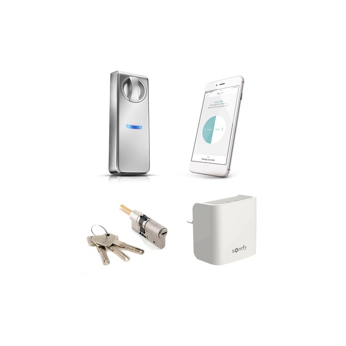 Somfy
Zamek sterowany smartfonem Door Lock z bramką internetową do standardowych drzwi
