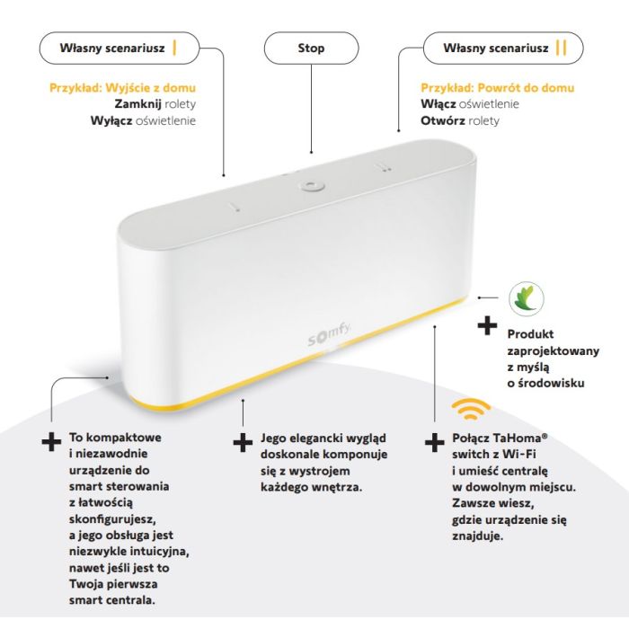 Somfy
Centrala sterujaca Tahoma Switch