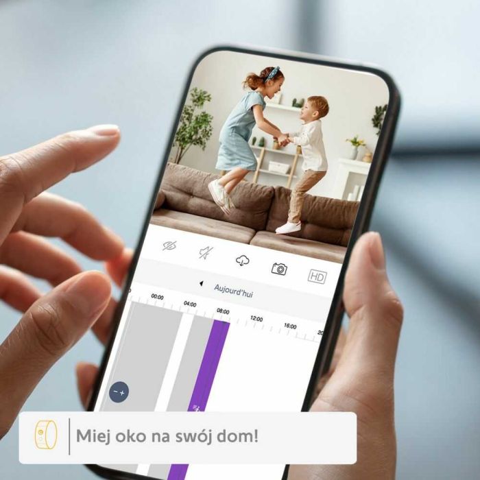 Somfy
Aplikacja Somfy Protect do kamery zewnętrznej.