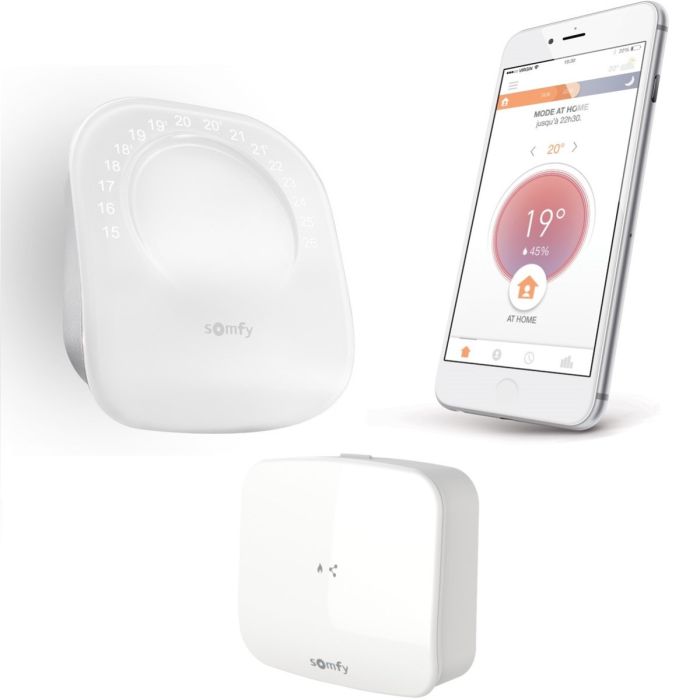 Somfy
Termostat radiowy - zdalnie sterowany przez internet