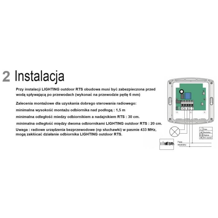 Somfy
Odbiornik zewnętrzny RTS