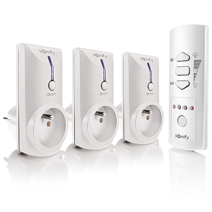 Somfy
Zestaw 3 x gniazda RTS - 3600 W z nadajnikiem