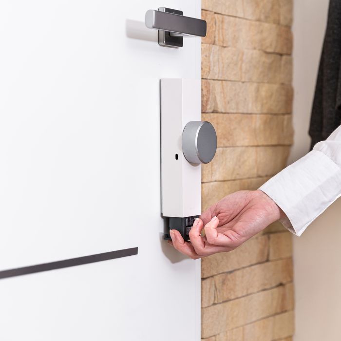 Zamek sterowany smartfonem Door Keeper - biały