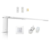 Karnisz elektryczny z regulowaną szyną DIY