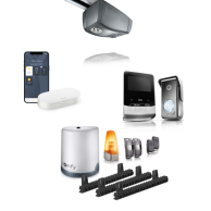 Napęd do bramy przesuwnej Freevia 400 + napęd do bramy garażowej GDK 700 + Centralka Connectivity Kit + Wideodomofon V100+ Somfy