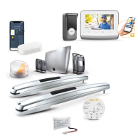 Napęd do bramy dwuskrzydłowej Exavia Star + Connectivity kit + Wideodomofon V350 connect Somfy