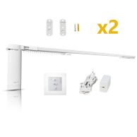 Karnisze elektryczne z regulowaną szyną Somfy