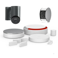Zestaw: Home Alarm Essential Max + Kamera zewnętrzna V2 + Kamera wewnętrzna Somfy