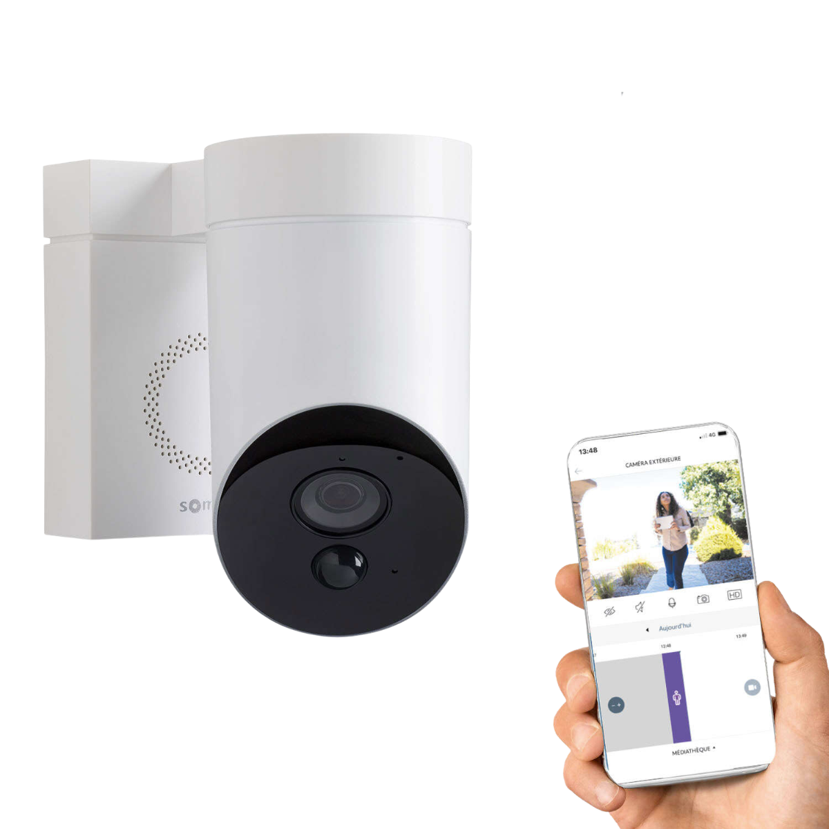 Zestaw: Home Alarm Advanced Max + Kamera zewnętrzna biała - 1875254-1875345-zestaw - 17 - Somfy